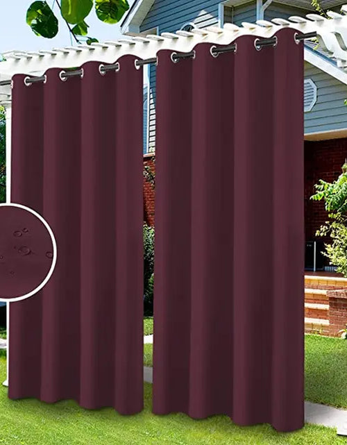 Load image into Gallery viewer, Privacy Outdoor Curtains Waterproof Garden Uv Exterior Curtain Street Gazebo Curtain for Patio Porch Pergola Terrace Cabana Pool
