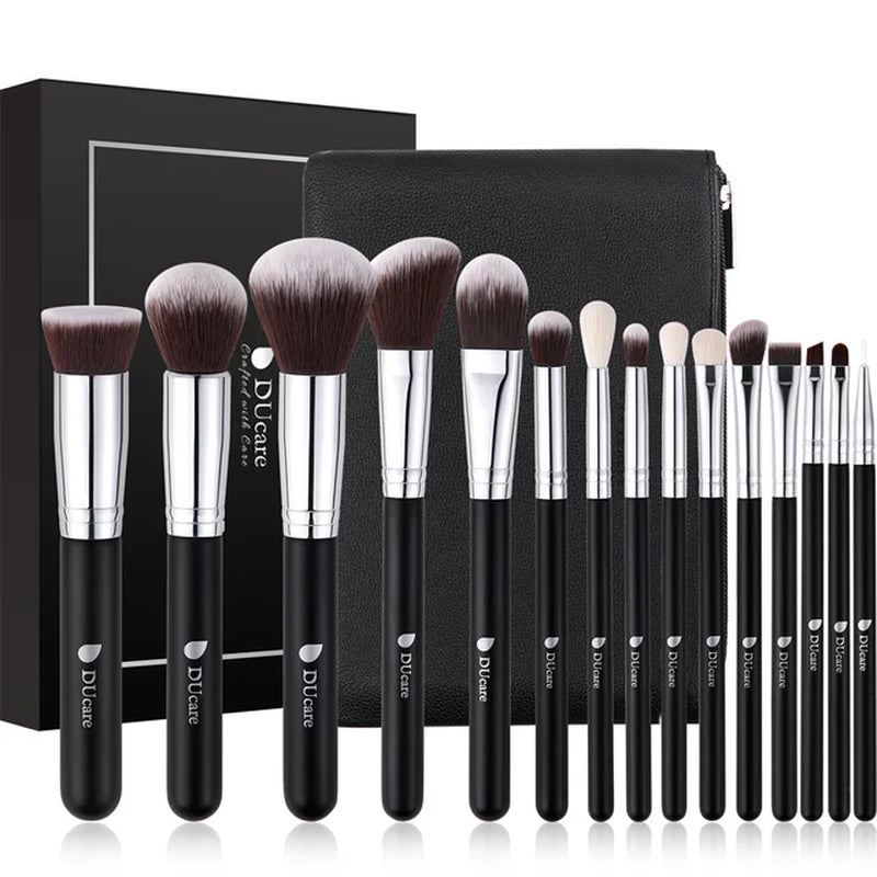 Professional Makeup Brush Set 10-32Pc Brushes Makeup Kit Synthetic Hair Foundation Power Eyeshadows Blending Beauty Tools