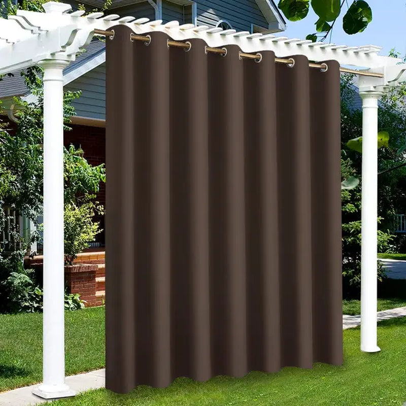 Privacy Outdoor Curtains Waterproof Garden Uv Exterior Curtain Street Gazebo Curtain for Patio Porch Pergola Terrace Cabana Pool