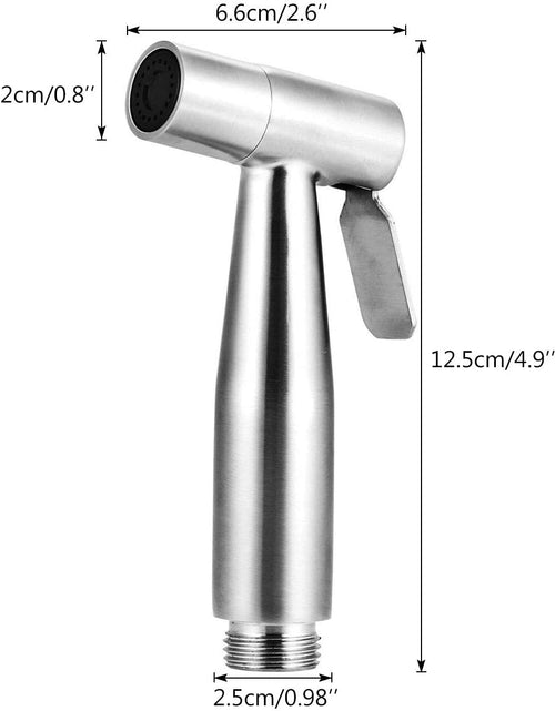 Load image into Gallery viewer, Handheld Bidet Sprayer for Toilet,  Baby Cloth Diaper Sprayer Bidet for Toilet Stainless Steel Brushed Nickel Bathroom Hand Held Shattaf Shower Wall&amp;Toilet Mount (Bidet Sprayer Head Only)
