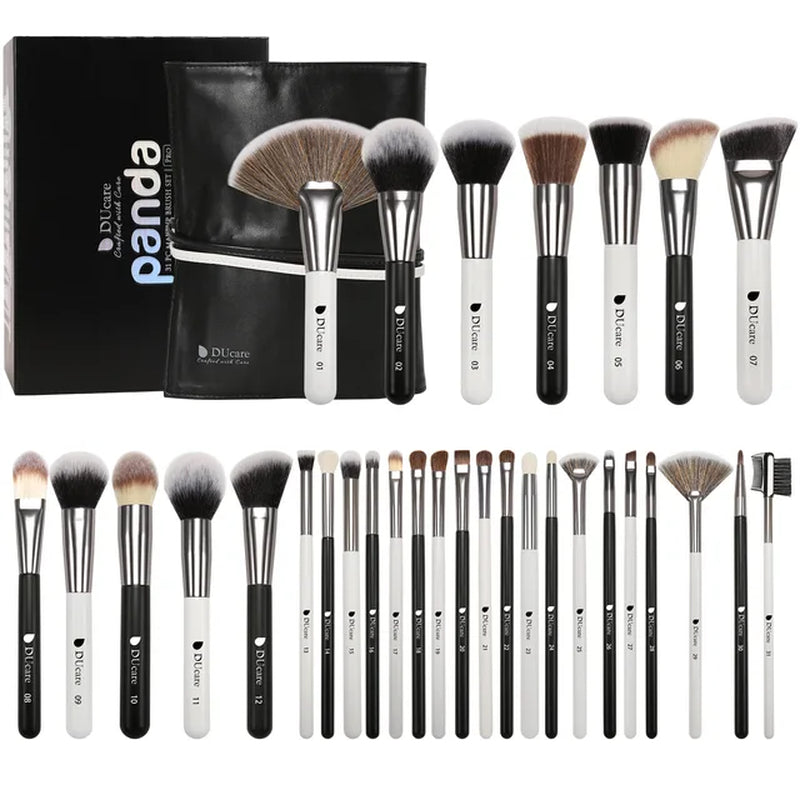 Professional Makeup Brush Set 10-32Pc Brushes Makeup Kit Synthetic Hair Foundation Power Eyeshadows Blending Beauty Tools