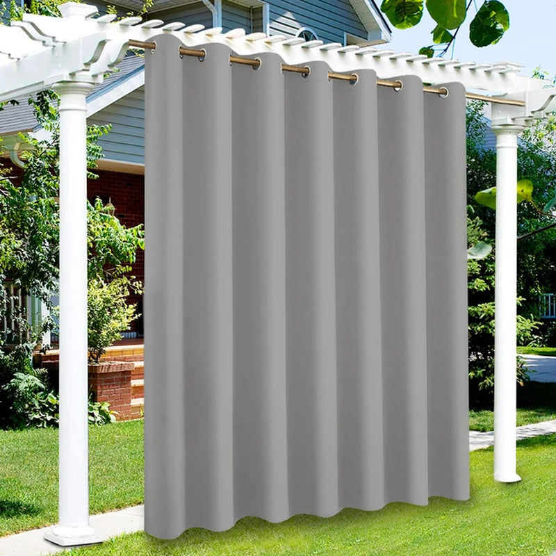 Privacy Outdoor Curtains Waterproof Garden Uv Exterior Curtain Street Gazebo Curtain for Patio Porch Pergola Terrace Cabana Pool