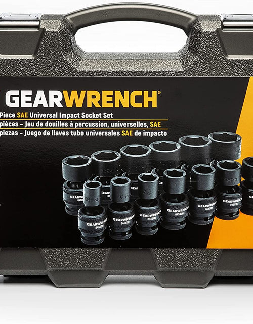 Load image into Gallery viewer, 13 Pc. 1/2&quot; Drive 6 Pt. Standard Universal Impact Socket Set, SAE - 84938N
