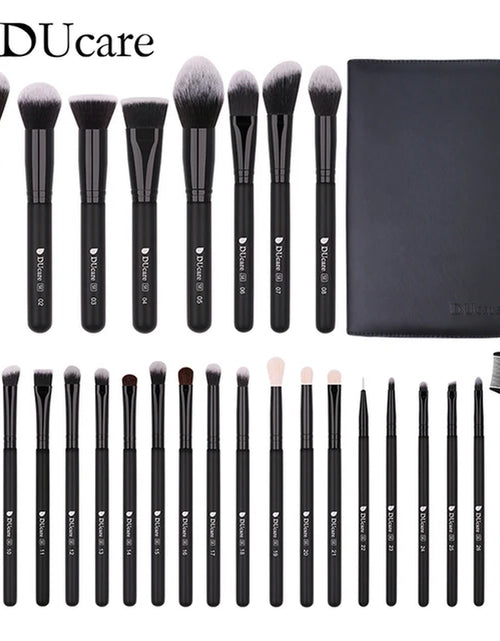 Load image into Gallery viewer, Professional Makeup Brush Set 10-32Pc Brushes Makeup Kit Synthetic Hair Foundation Power Eyeshadows Blending Beauty Tools
