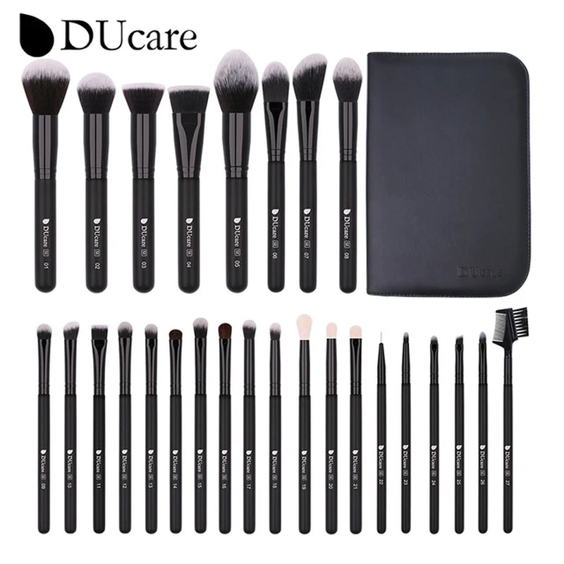 Professional Makeup Brush Set 10-32Pc Brushes Makeup Kit Synthetic Hair Foundation Power Eyeshadows Blending Beauty Tools