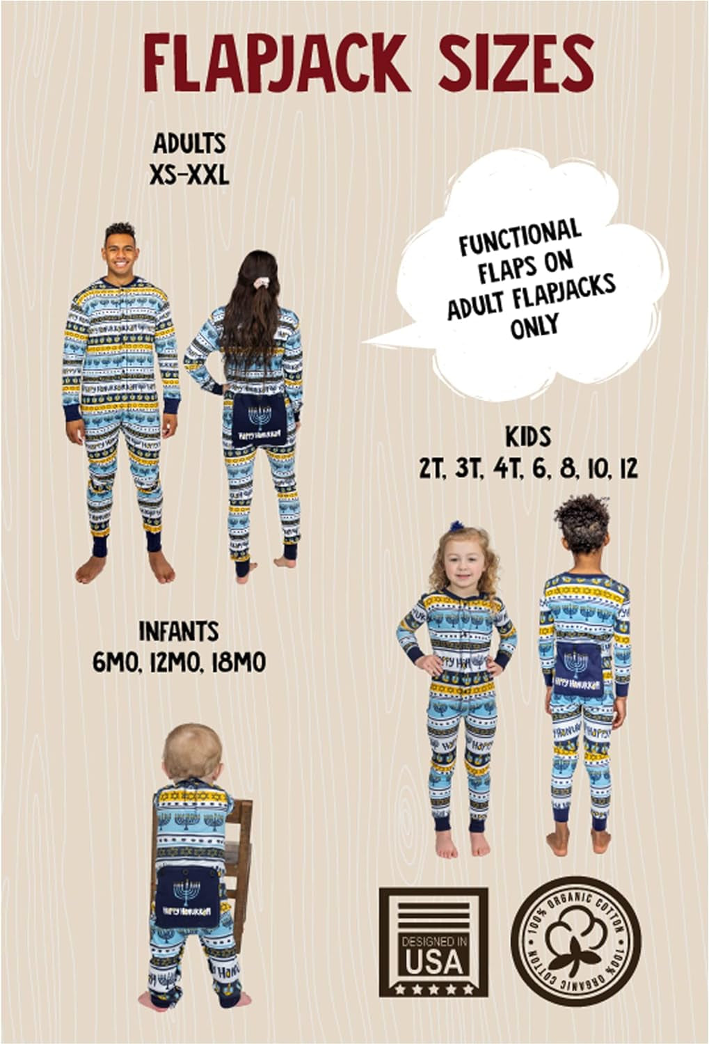 Flapjacks, Matching Pajamas for the Dog, Baby, Kids, Teens, and Adults