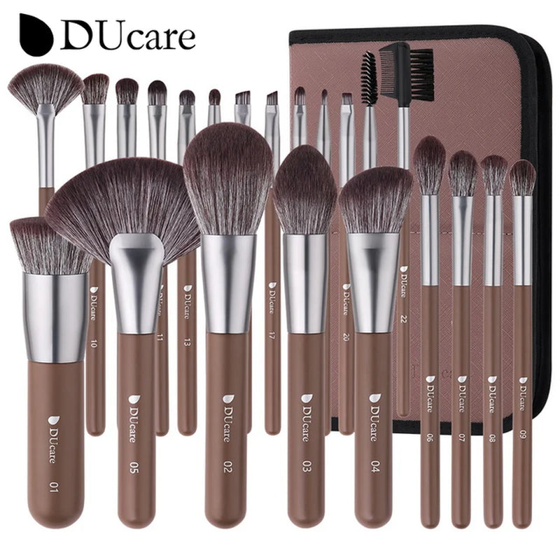 Professional Makeup Brush Set 10-32Pc Brushes Makeup Kit Synthetic Hair Foundation Power Eyeshadows Blending Beauty Tools