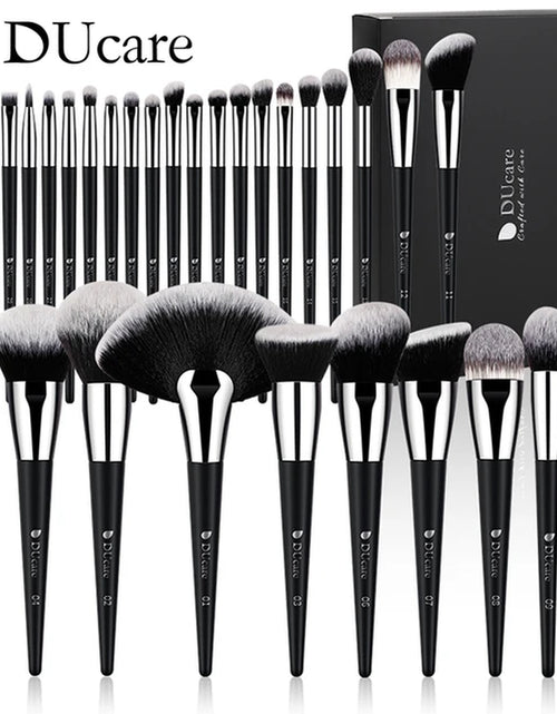 Load image into Gallery viewer, Professional Makeup Brush Set 10-32Pc Brushes Makeup Kit Synthetic Hair Foundation Power Eyeshadows Blending Beauty Tools
