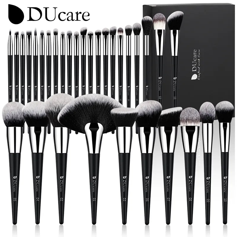 Professional Makeup Brush Set 10-32Pc Brushes Makeup Kit Synthetic Hair Foundation Power Eyeshadows Blending Beauty Tools